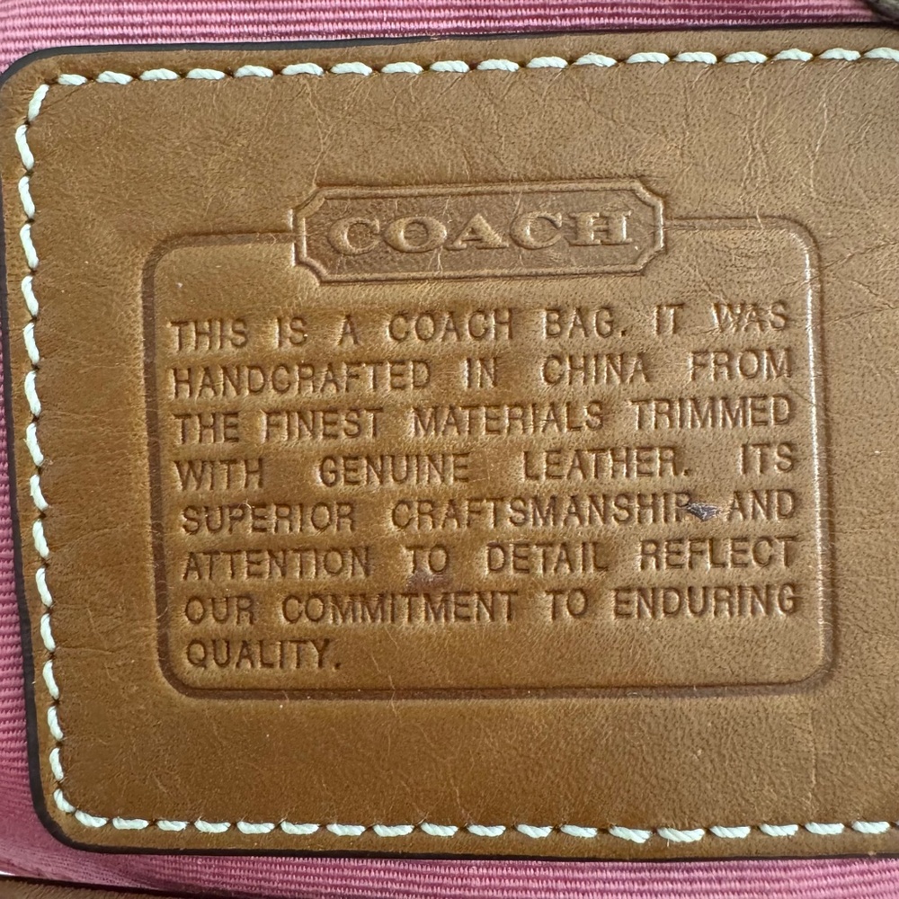 Coach signature mini pochette bag beading monogram rare limited edition vintage - Picture 5 of 11